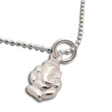 Ganesh Anklet Sterling Silver 9 to 10 inches adjustable