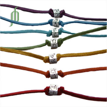 Chakra Anklets or Chakra Bracelets tie to fit adjustable