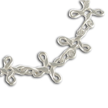 Eternal Knots Anklet Sterling Silver
