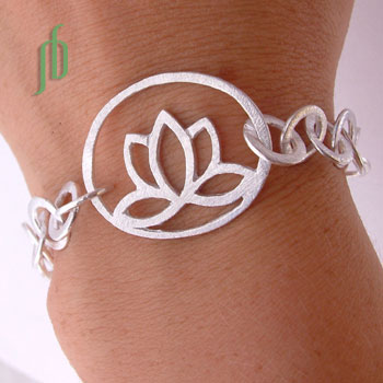 Enlightenment Lotus Bracelet Matte Adjustable #3