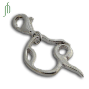 Charmas Scorpion Pose Charm Silver with lobster clasp