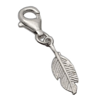 Charmas Feather Charm with Spring Clasp