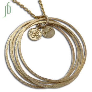 Ganesh Om Bangles Necklace Recycled Brass