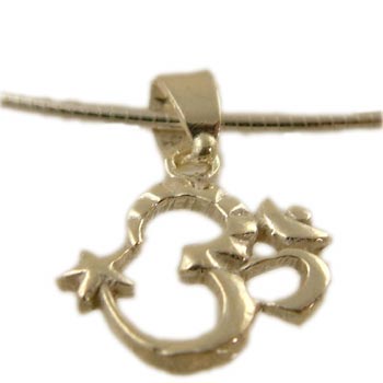 Om Star Omega Necklace 16 Inches