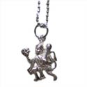 Strength Hanuman Necklace Silver with 16 inch ball chain