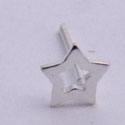 Silver Nose Stud straight star