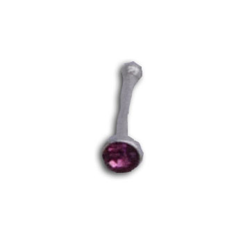 Silver Nose Stud Pink
