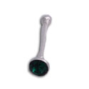 Silver Nose Stud Green