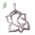 Ganesh Pendant Clarity Sterling Silver
